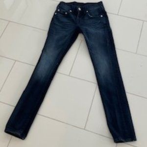 True Religion Skinny Dark Indigo Blue Jeans Size 31/33
